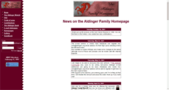 Desktop Screenshot of aldingers.org